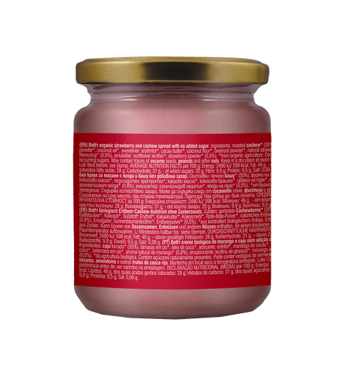 BIO maasika kašupähklimääre, ilma lisatud suhkruta