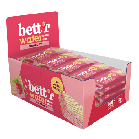 BIO vahvel india pähkli maasikakreemiga, ilma lisatud suhkruta