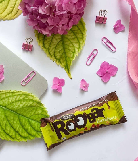 BIO šokolaadiga kaetud sarapuupähklibatoon