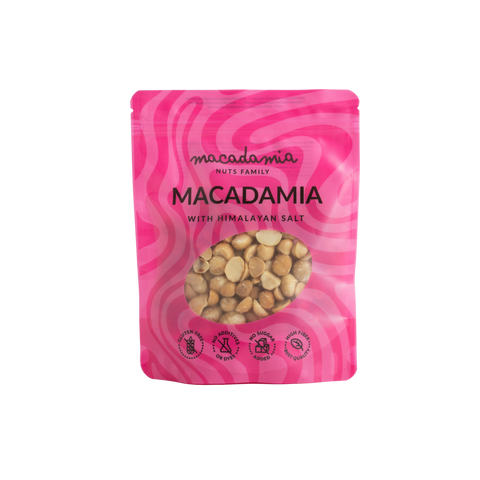 Skrudinti sūdyti makadamijų riešutai