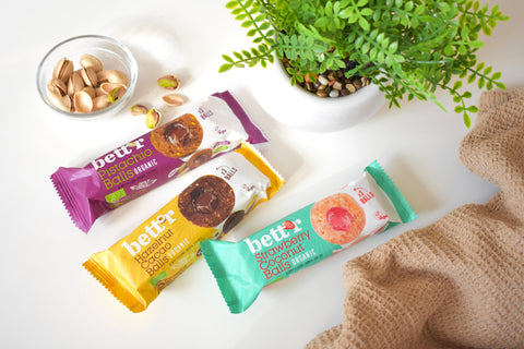 BIO puuviljapallid pistaatsiatäidisega