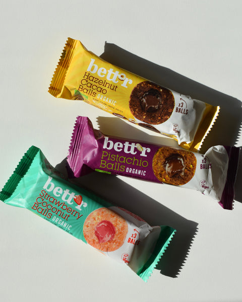 Bio Puuviljapallid kookose ja maasika täidisega