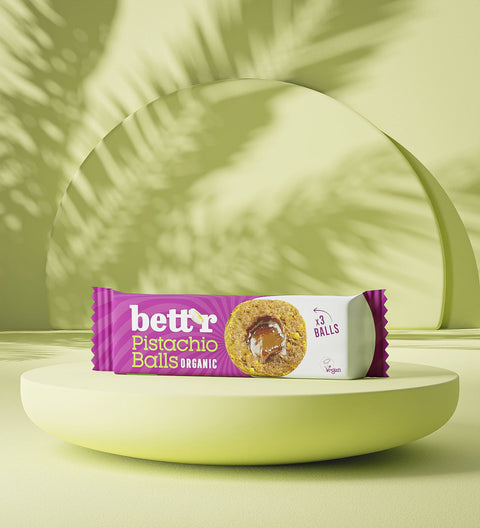 BIO puuviljapallid pistaatsiatäidisega