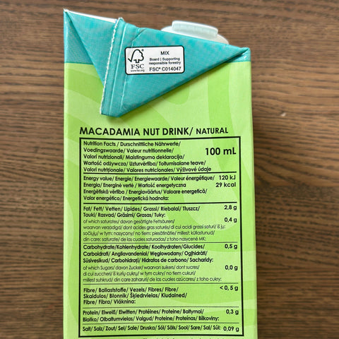 Makadaamiapähkli jook NATURAL