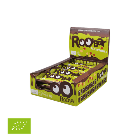 BIO šokolaadiga kaetud sarapuupähklibatoon