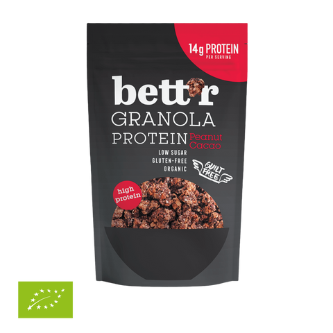 BIO Protein Granola maapähkel ja kakao