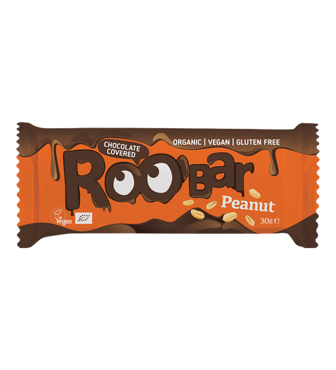 BIO šokolaadiga kaetud maapähklibatoon