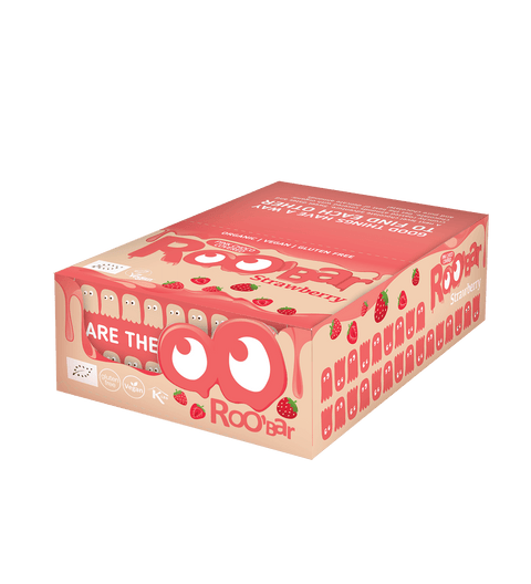 BIO roosa šokolaadiga kaetud maasikabatoon