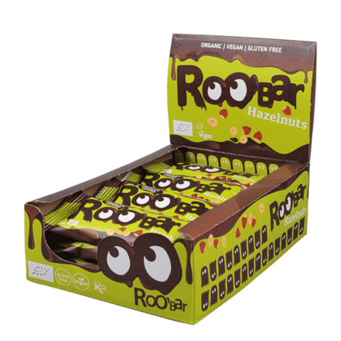 BIO šokolaadiga kaetud sarapuupähklibatoon