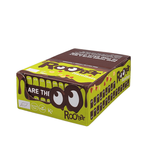 BIO šokolaadiga kaetud sarapuupähklibatoon